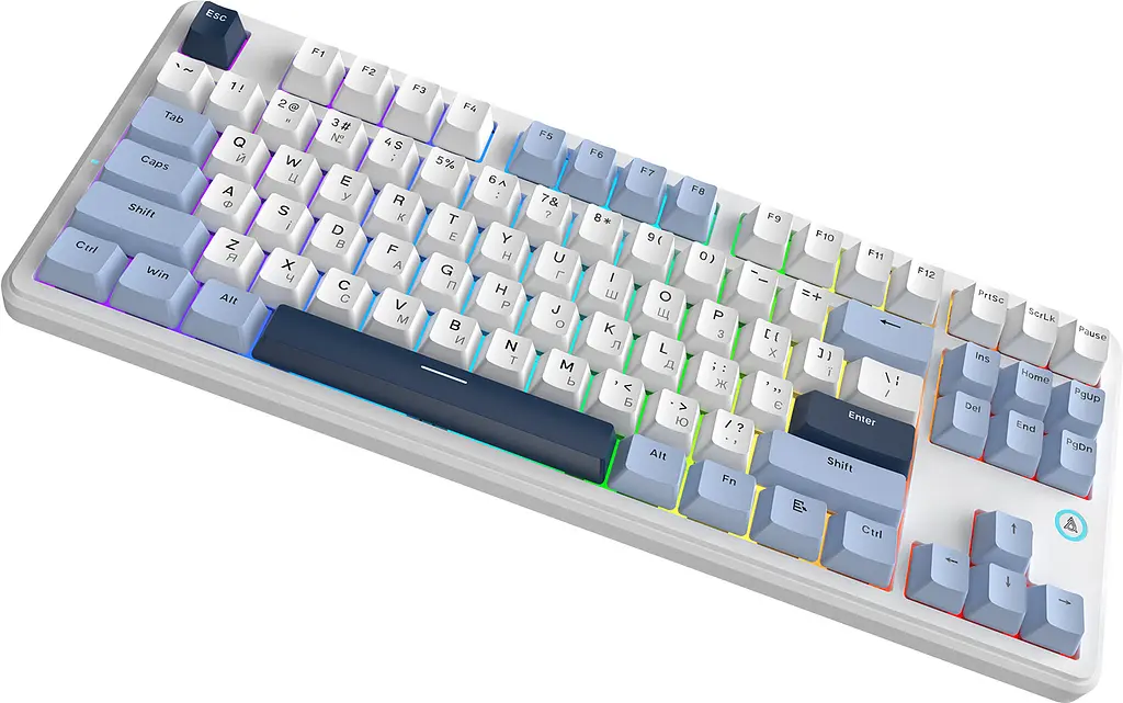 Клавіатура Ajazz AK870 V2 Flying Fish Switch White USB-C (AK870-V2-FF-BWB) - фото 4