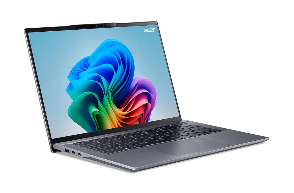 Ноутбук Acer Swift Go 14 AI SFG14-01 14.5' WQXGA IPS, Quallcomm X1P-42100, 16GB, F1TB, UMA, Win11, сірий (NX.KYXEU.005) - фото 3