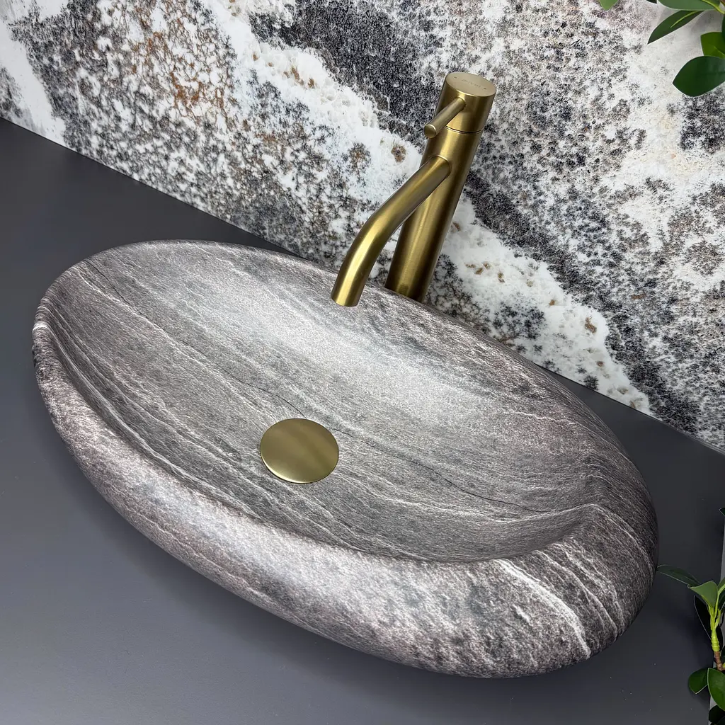 Умивальник VBI Vicenza накладний 49x29 см stone matt VBI-014807 - фото 3