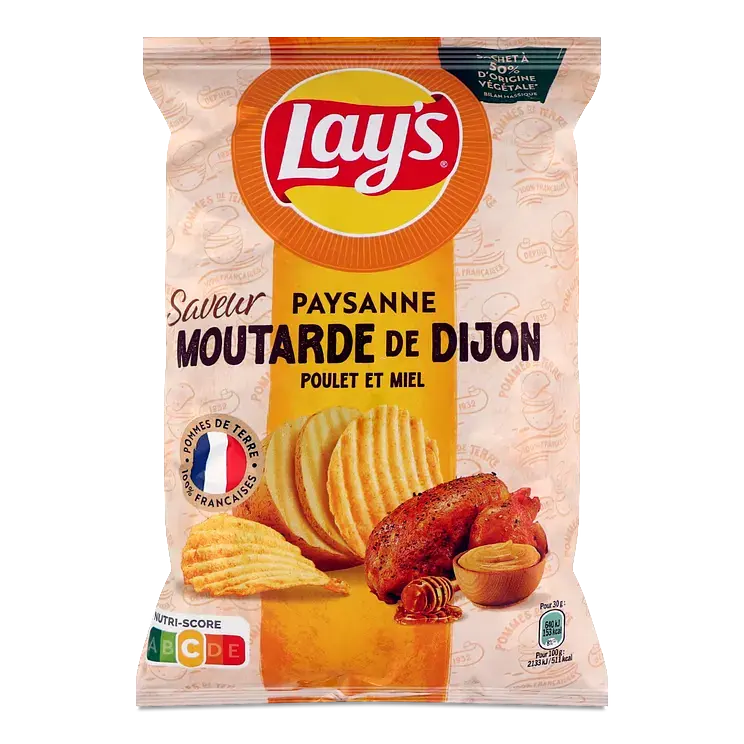Чіпси Lay’s Paysanne зі смаком курки, діжонської гірчиці та меду 120 г
