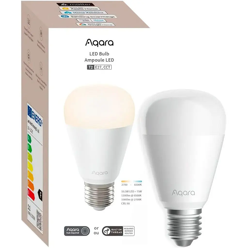 Розумна лампочка Aqara Smart LED Bulb T2 White (LB-L02E) [137667] - фото 3