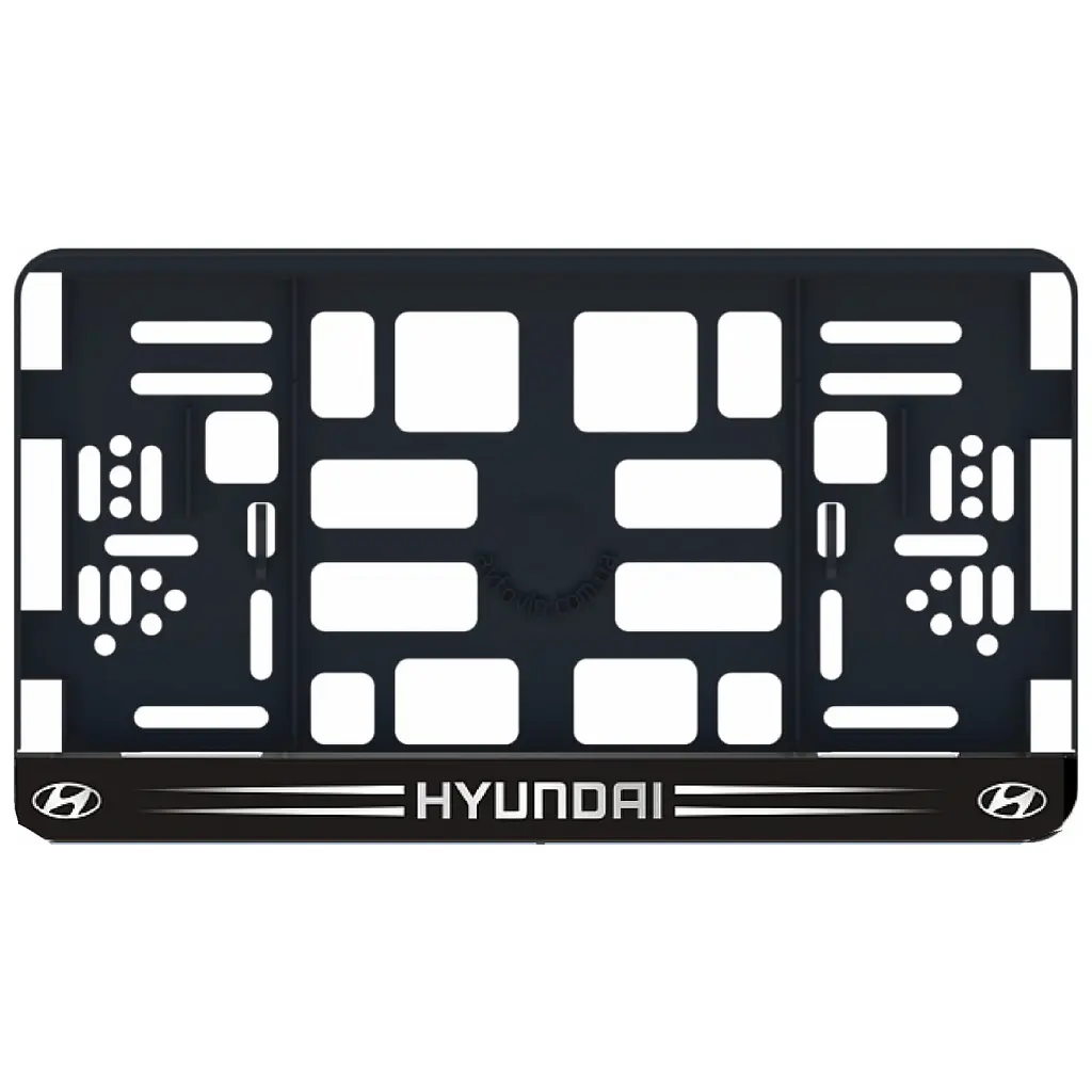 Рамка номера Hyundai під Американський номер 300х150 мм Кольоровий Логотип