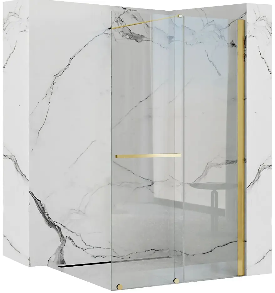 Душова стінка Rea Cortis 120 gold REA-K8485