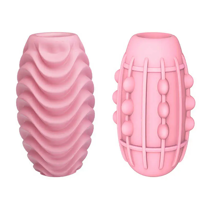 Мастурбатор-яйце Pretty Love Passionate Double Sided Egg, 8.6х4.6 см (рожевий) - фото 3