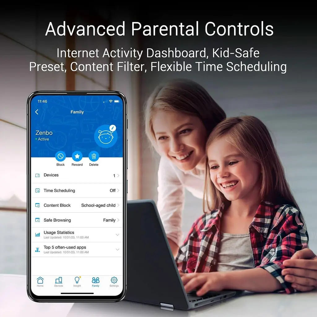 MESH-система ASUS WiFi-Mesh ZenWiFi BT10 BE25000, 1x10GE LAN, 1xGE WAN/LAN, 1x10GE LAN, 1xUSB 3.0, 1мод, білий (90IG08Y0-MO3C60) - фото 9