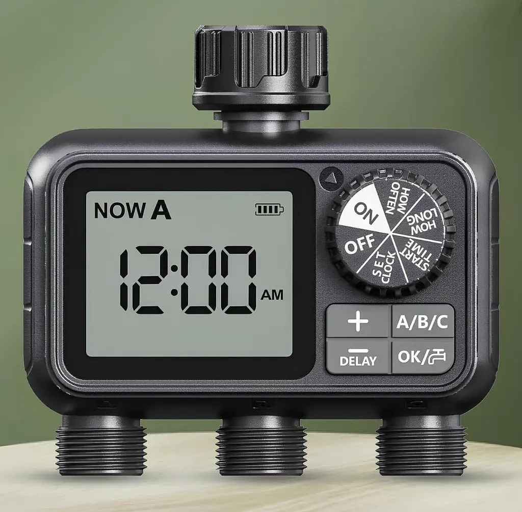 Программируемый таймер подачи воды XON WaterTimer X347 для полива (XWTDB3152401B 3527) Черный - фото 8
