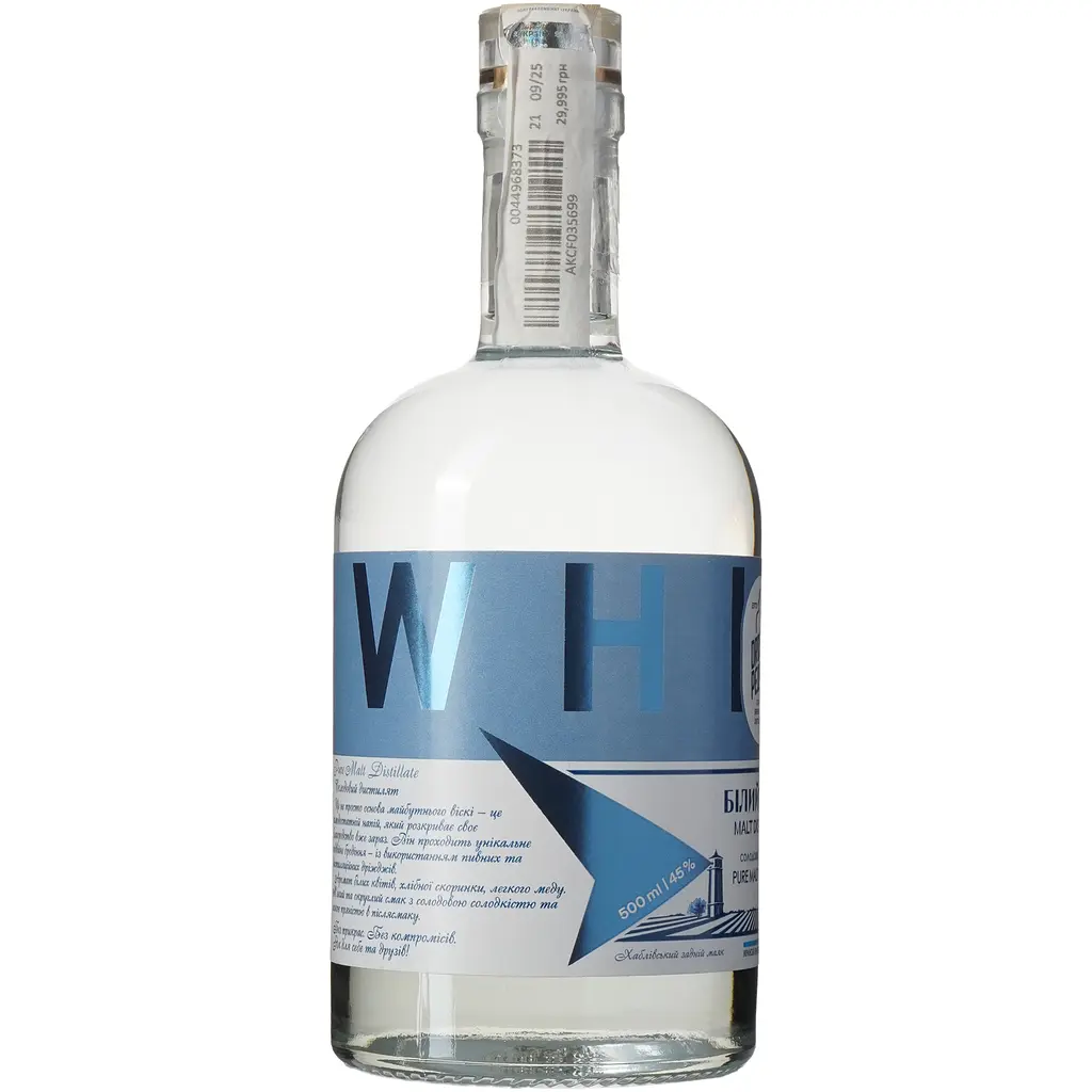 Солодовий дистилят Дрофа&Люди Білий Віскі Pure Malt Distillate 45% 0.5 л - фото 2