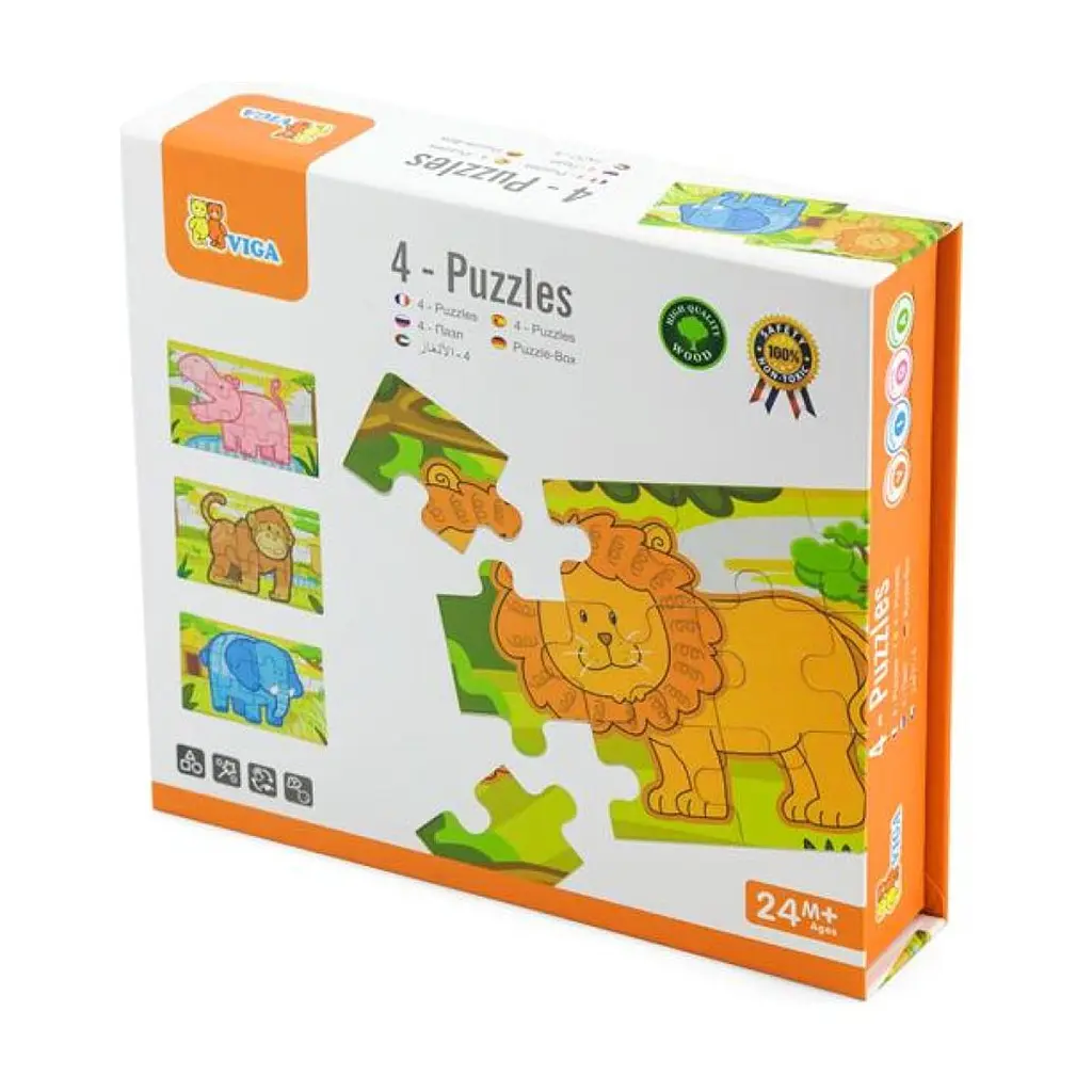 Пазл Viga Toys Джунглі, 48 елементів (50068) - фото 2
