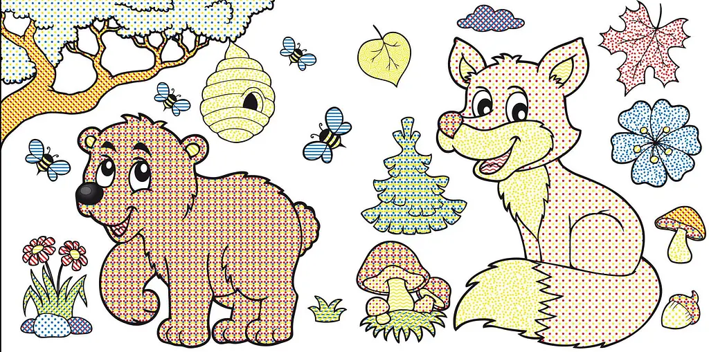 Водяна розмальовка Кристал Бук Лісові тварини, 8 сторінок (F00023134) - фото 2