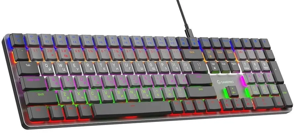 Клавіатура GamePro MK145R Red Switch Low Profile Dark Gray (MK145R) - фото 2