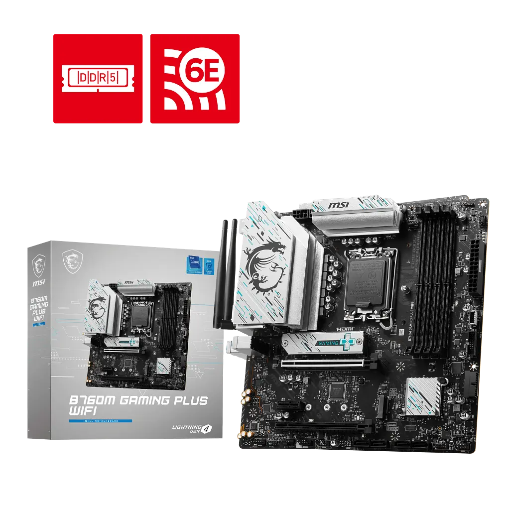 Материнська плата MSI B760M Gaming Plus Wi-Fi LGA 1700 (B760M GAMING PLUS WIFI) - фото 4