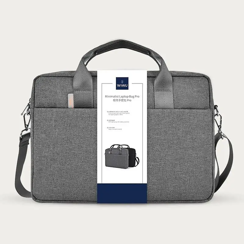Сумка для ноутбуку WIWU Minimalist Laptop II 13.3/13.6/14.2 Grey - фото 4