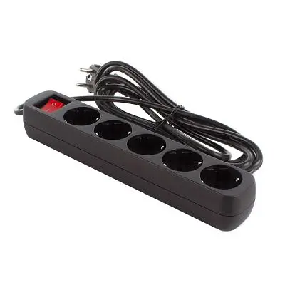 Мережевий фільтр живлення ColorWay (CW-PSEA52BK), 5 розеток/ 2M black (CW-PSEA52BK) - фото 6