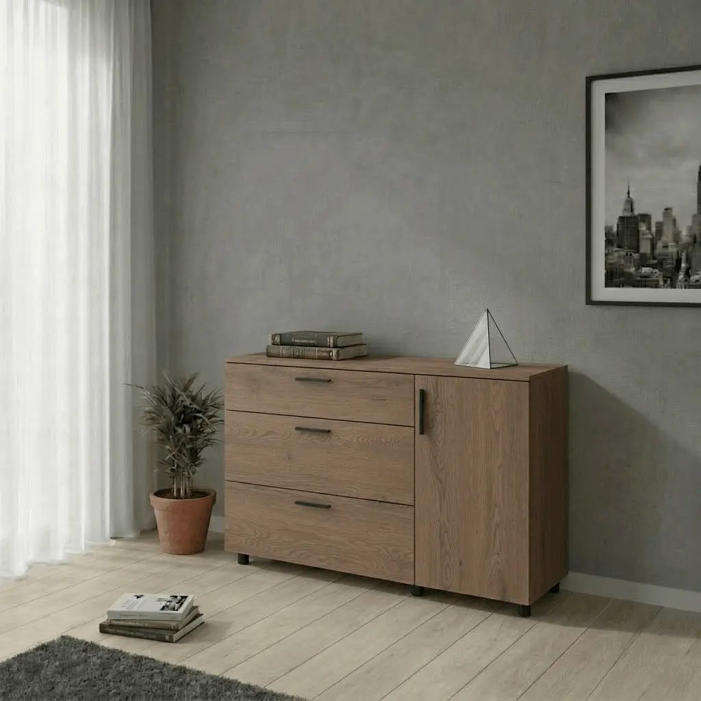 Комод Doros Торн Кремона Канноло 3Ш/1Д 135х51.6х80 (41510177) - фото 2