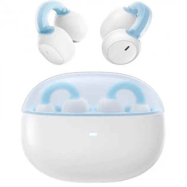 Наушники беспроводные Baseus AirGo 1 Ring Open-Ear TWS Earbuds белые A00069201223-00 - фото 4