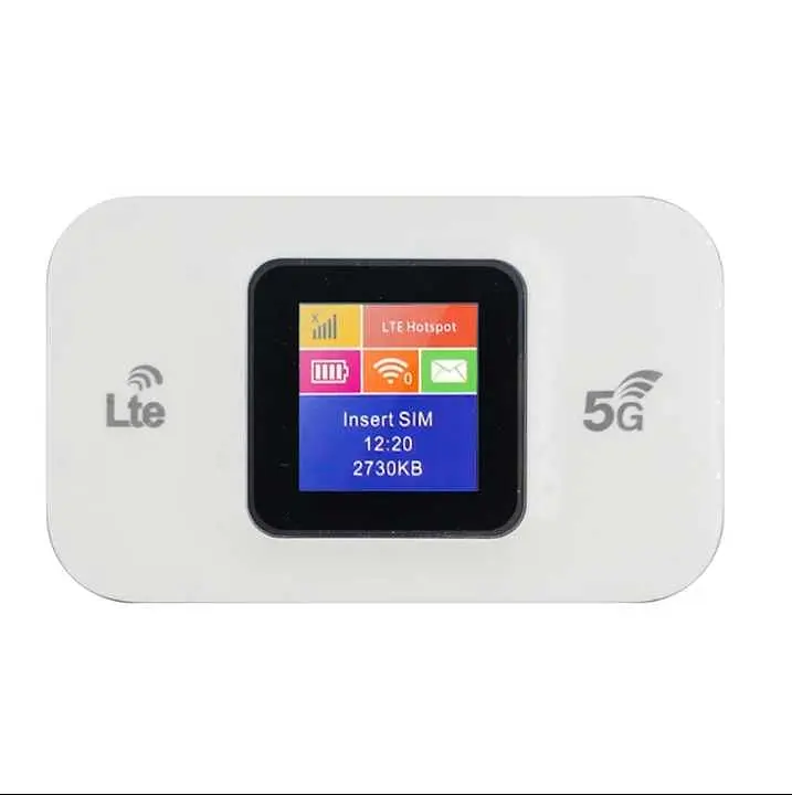 Портативний Wi-Fi модем з екраном Mobile Router PH314-E LCD 2.4G, 4G та 5G LTE роутер White (17962) - фото 2