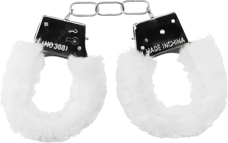 Наручники Ouch! Handcuffs Furry (білий) - фото 2