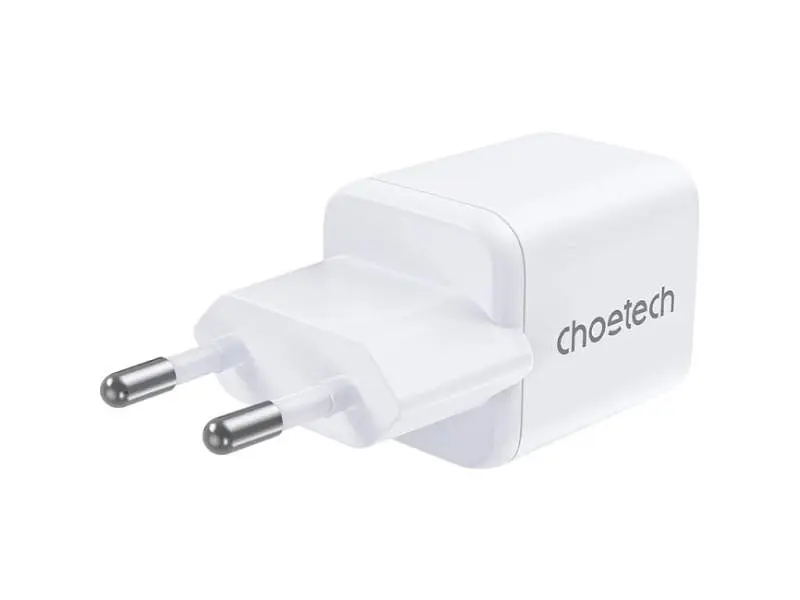 Мережевий зарядний пристрій Choetech PD5012 30 W GAN White (PD5012-EU-WH) - фото 2