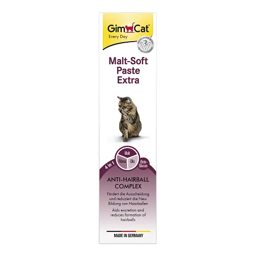 Паста для виведення шерсті зі шлунка для котів GimCat Every Day Malt-Soft Paste Extra, 200 г - фото 3