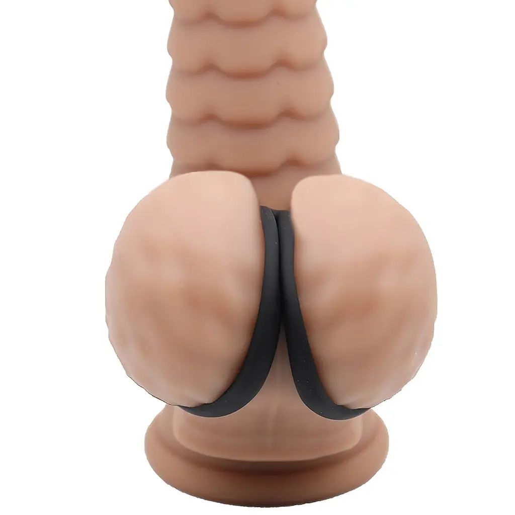 Ерекційне кільце Triple Silicone чорне - фото 9