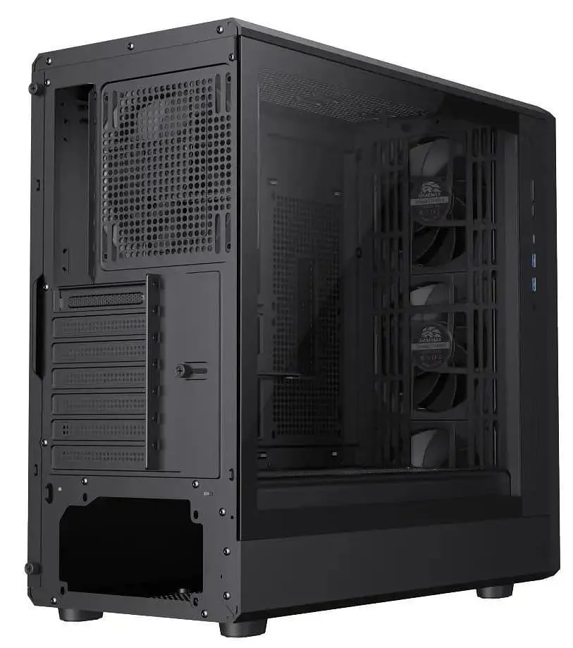Корпус GameMax Claw 460 Tempered Glass без БЖ Black (CLAW 460 BK) - фото 7