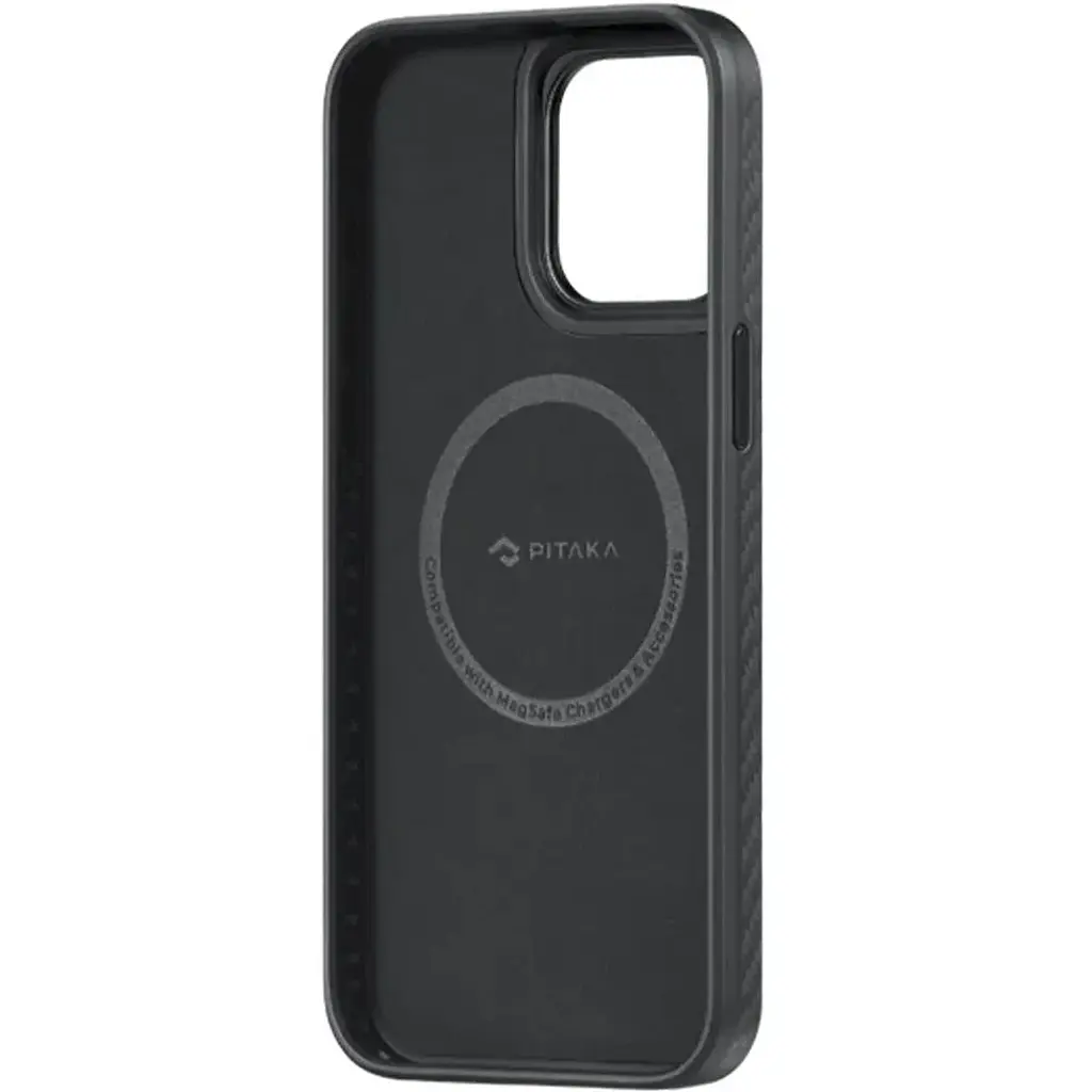 Чохол-накладка Pitaka MagEZ Case Pro 4 Twill 1500D Black/Grey для iPhone 15 (KI1501MMP) - фото 2