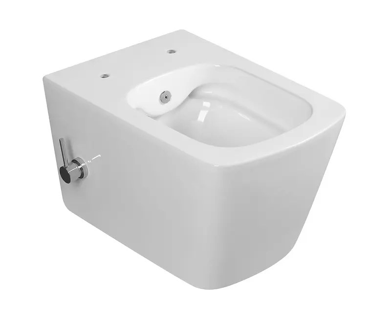 Унитаз-биде подвесной Mixxus Premium Quadro-1301-R 510x350x345 мм Rimless MP6658, Белый - фото 4