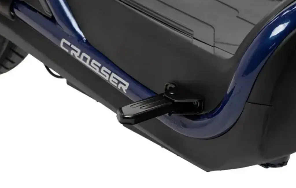 Электроскутер Двухместный Crosser CR2 (800W, 60V, 24Ah, графеновый АБК) Синий - фото 11