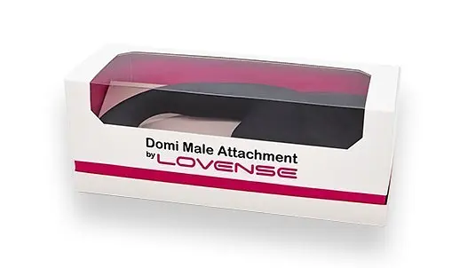Насадка для вібромасажерів Lovense Domi/Domi 2 Male Attachment 18 см чорний - фото 4