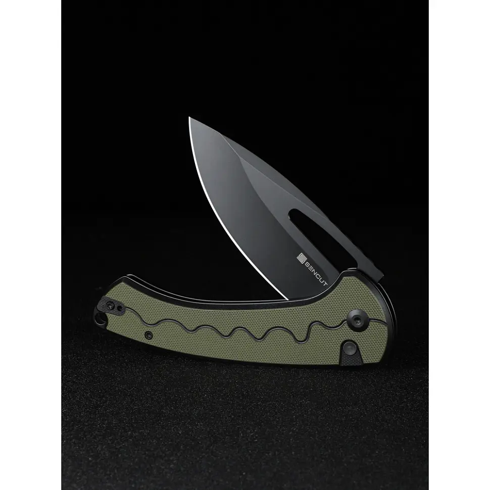 Ніж складаний Sencut Squiggy Black/Green S24082A-2 - фото 10