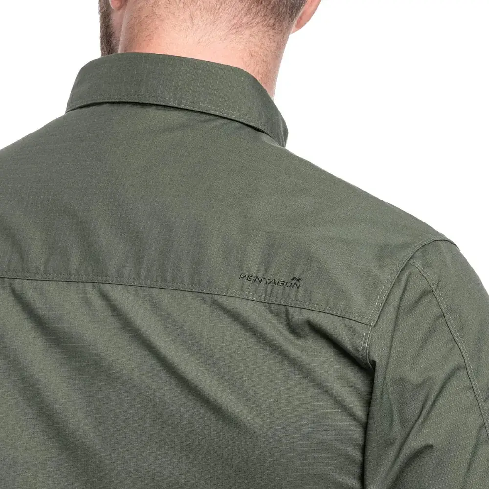 Сорочка Pentagon Plato Tactical shirt short M Ranger Green - фото 5