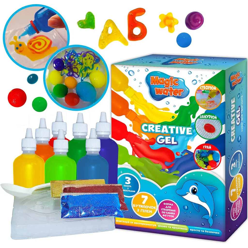Гра настільна Набір для творчості Ludum Magic water Creative gel (MV6031-03) - фото 7