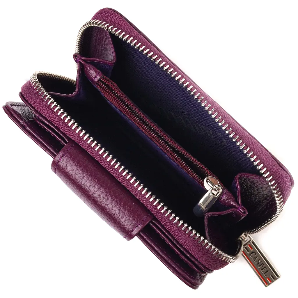 Кожаный женский кошелек Canpellini 9.5х13.2х3 см acs0025110 - фото 6