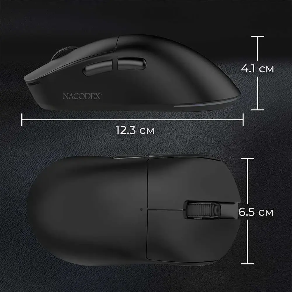 Bluetooth миша Ajazz NJ08 MC Wireless/Bluetooth/USB Nacodex Black (NJ08-MC-B) UA - фото 5