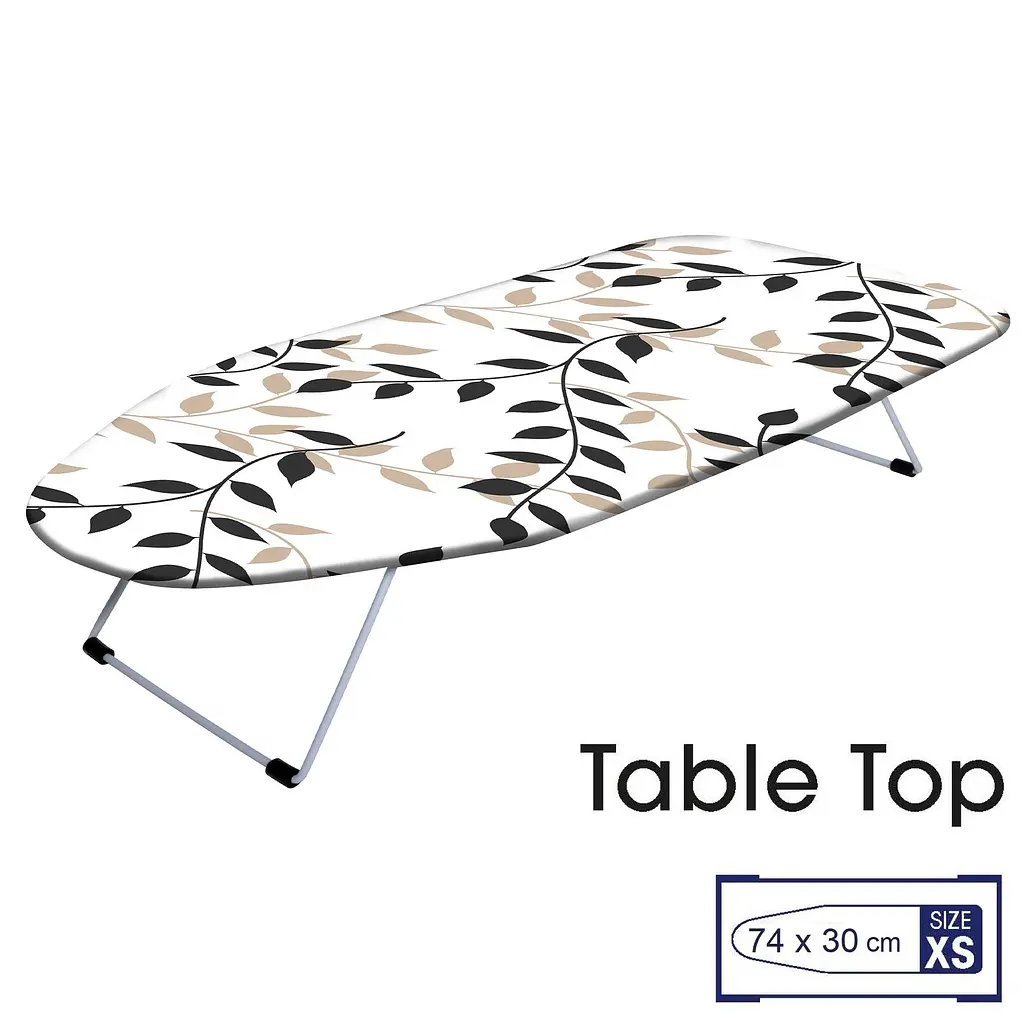 Дошка для прасування Casa Si Table Top 73x30 White/Black Leaves (CS95159P168) - фото 2