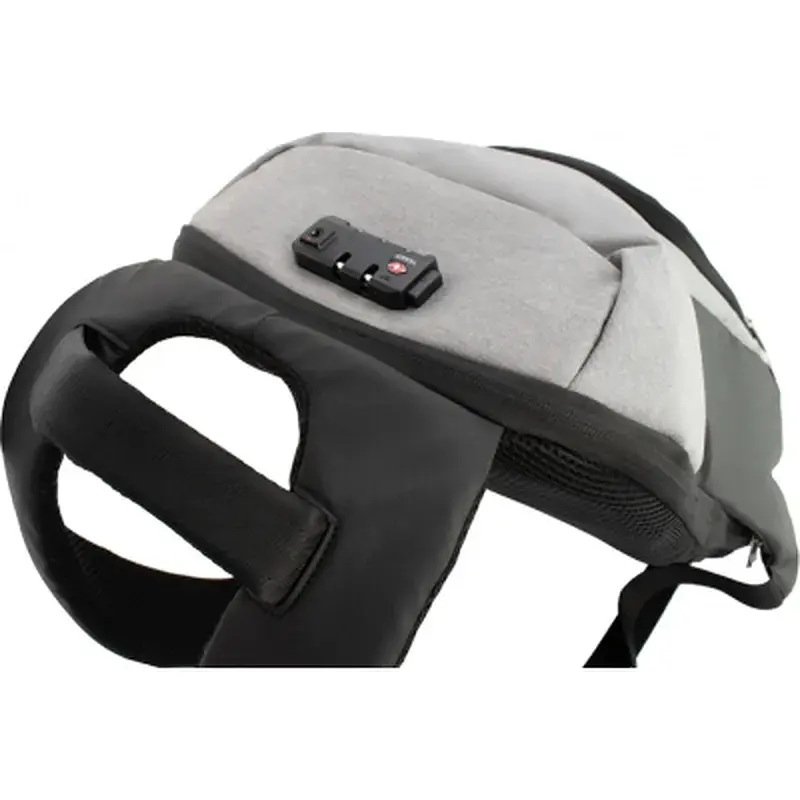 Рюкзак шкільний Optima 17" USB унісекс Сірий (O96914-03) - фото 5