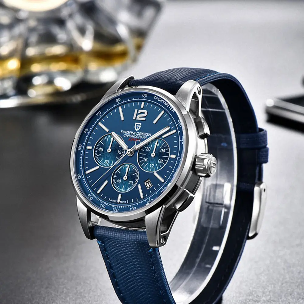 Наручний годинник чоловічий YS008 Silver-Blue Pagani Design acs0031088 - фото 2