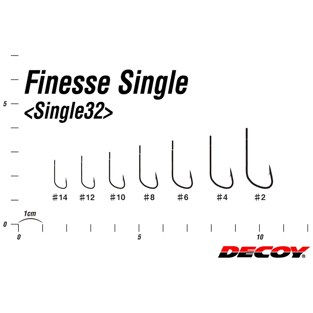 Крючок Decoy Single32 4 (10 шт/уп) - фото 3