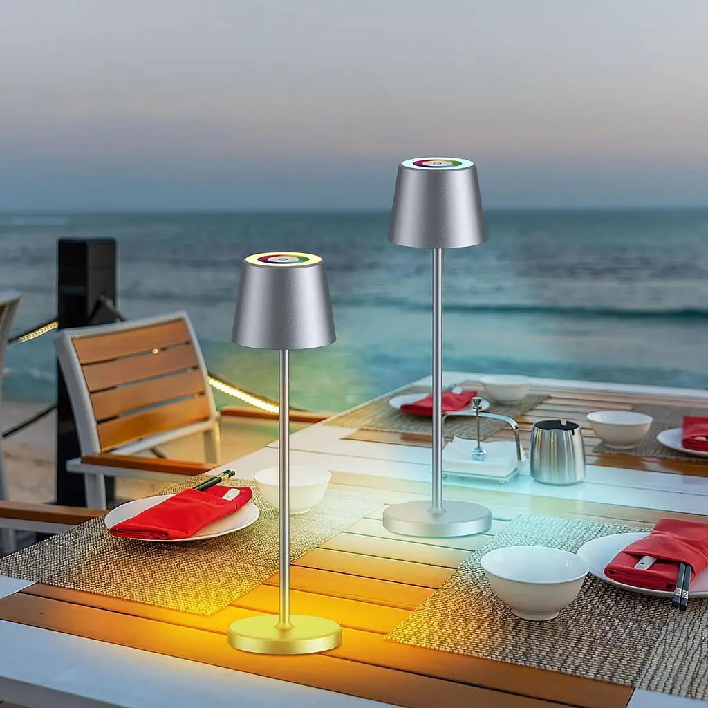 Світлодіодна настільна лампа Brightower на батарейках сенсорна із зарядною станцією - фото 3