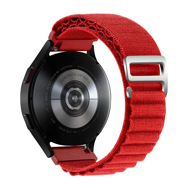 Ремешок для Xiaomi Amazfit Bip Bip Lite Bip U Bip 1S Bip 3 - красный Watchbands NormalCloth Wave ширина крепления 20мм нейлоновый (W25-9WB30409530) - фото 2