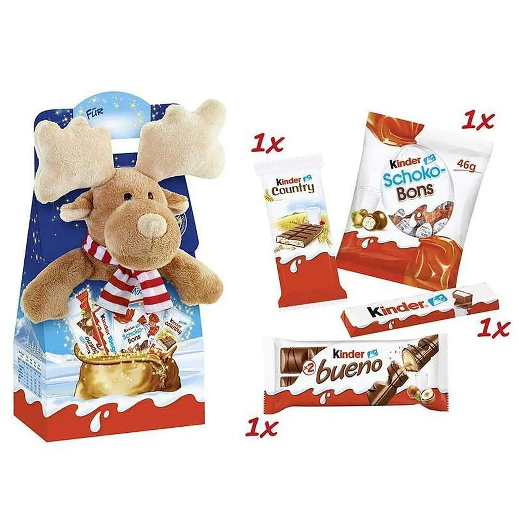 Новорічний набір солодощів Kinder Maxi Mix лось 133 г - фото 2