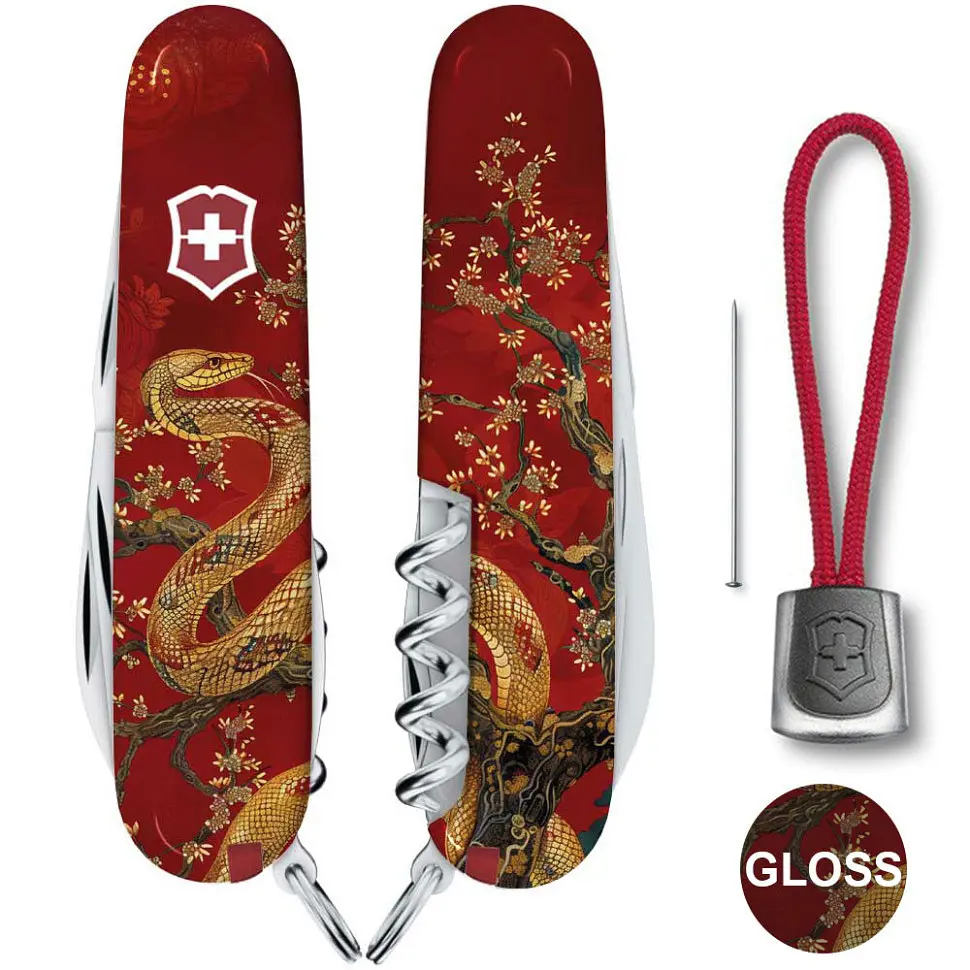 Ніж Victorinox Spartan Zodiac 91мм 13функ Золота змія - фото 2