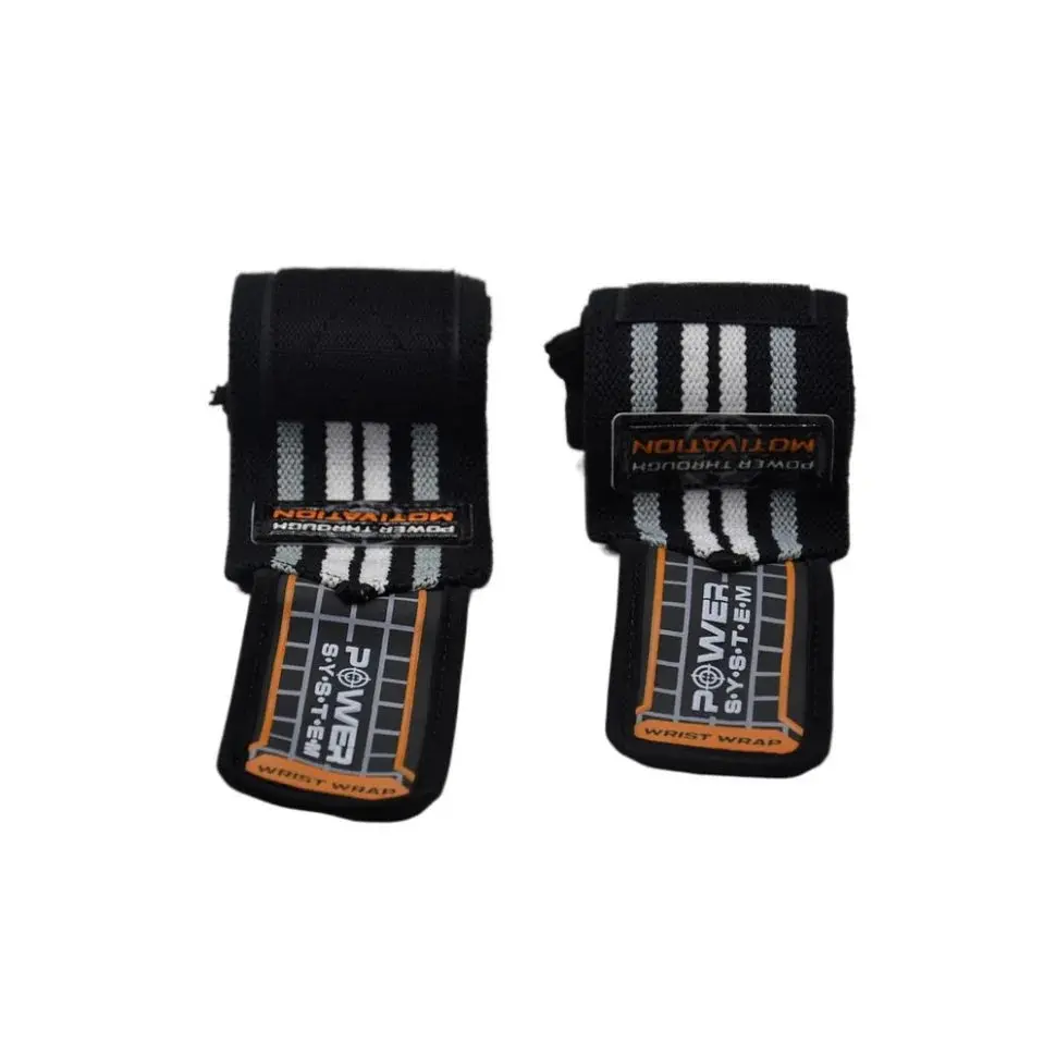 Кістові бинти Wrist Wraps Power System PS-3500 Grey-Black - фото 2