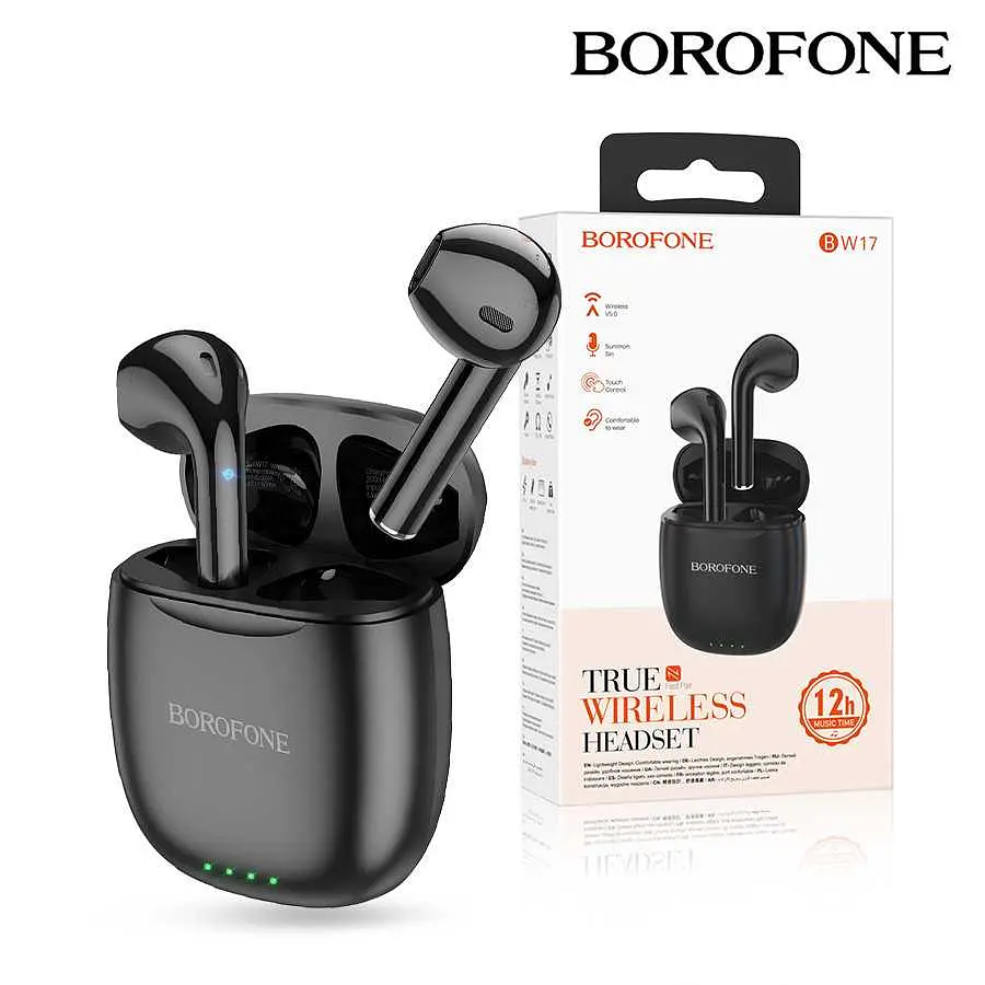 Bluetooth наушники Borofone BW17 TWS (черный) - фото 2