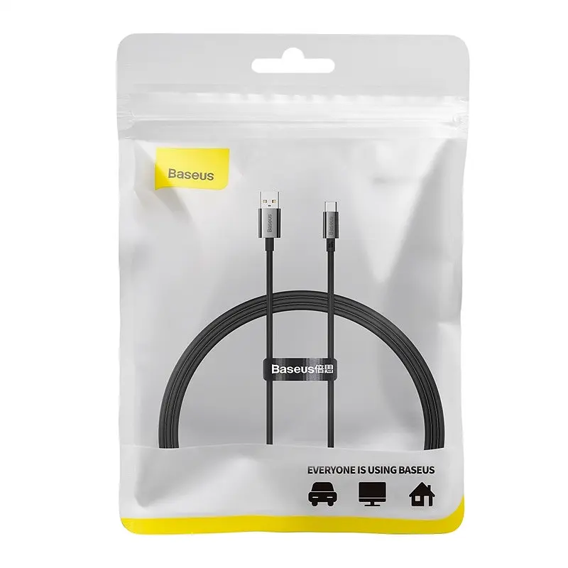 Кабель Baseus Superior Series Fast Charging Data Cable USB to Type-C 100W 1 м Cluster чорний - фото 2