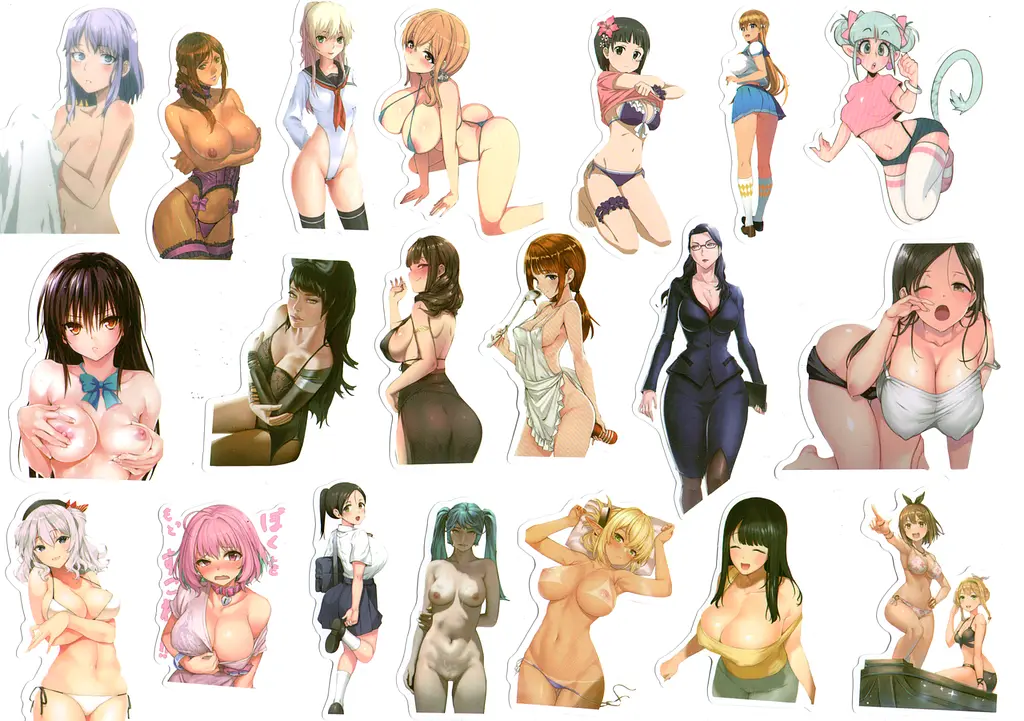 Стікерпак Дівчата Набір наклейок GeekLand Girls 50 штук - фото 3