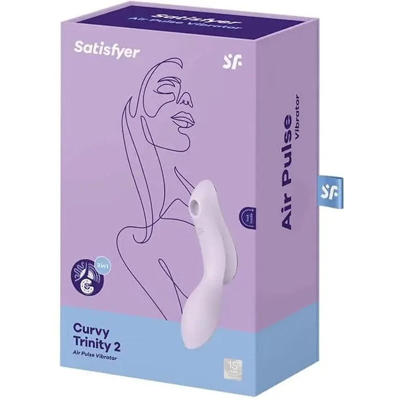 Вакуумный стимулятор с вибрацией Satisfyer Curvy Trinity 2 Violet - фото 5
