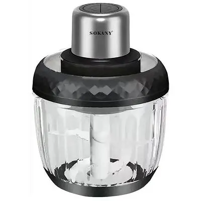 Измельчитель Sokany SK-YM-7032 набор из 2-х чопперов мясорубка 3 л и 0.5 л 800 Вт черный - фото 3