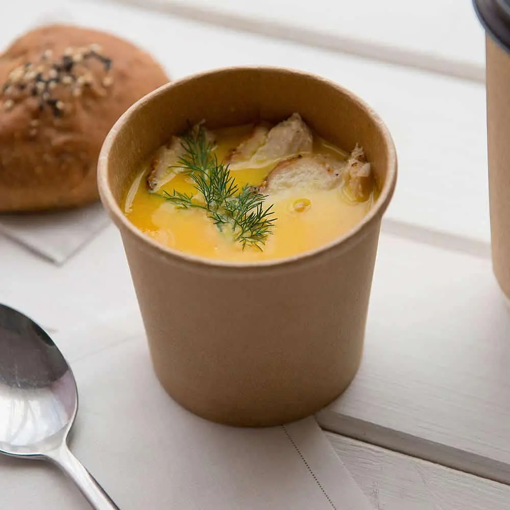 Крафтова супна без кришки ємність об'єм 480 мл 25 шт/уп. - фото 8