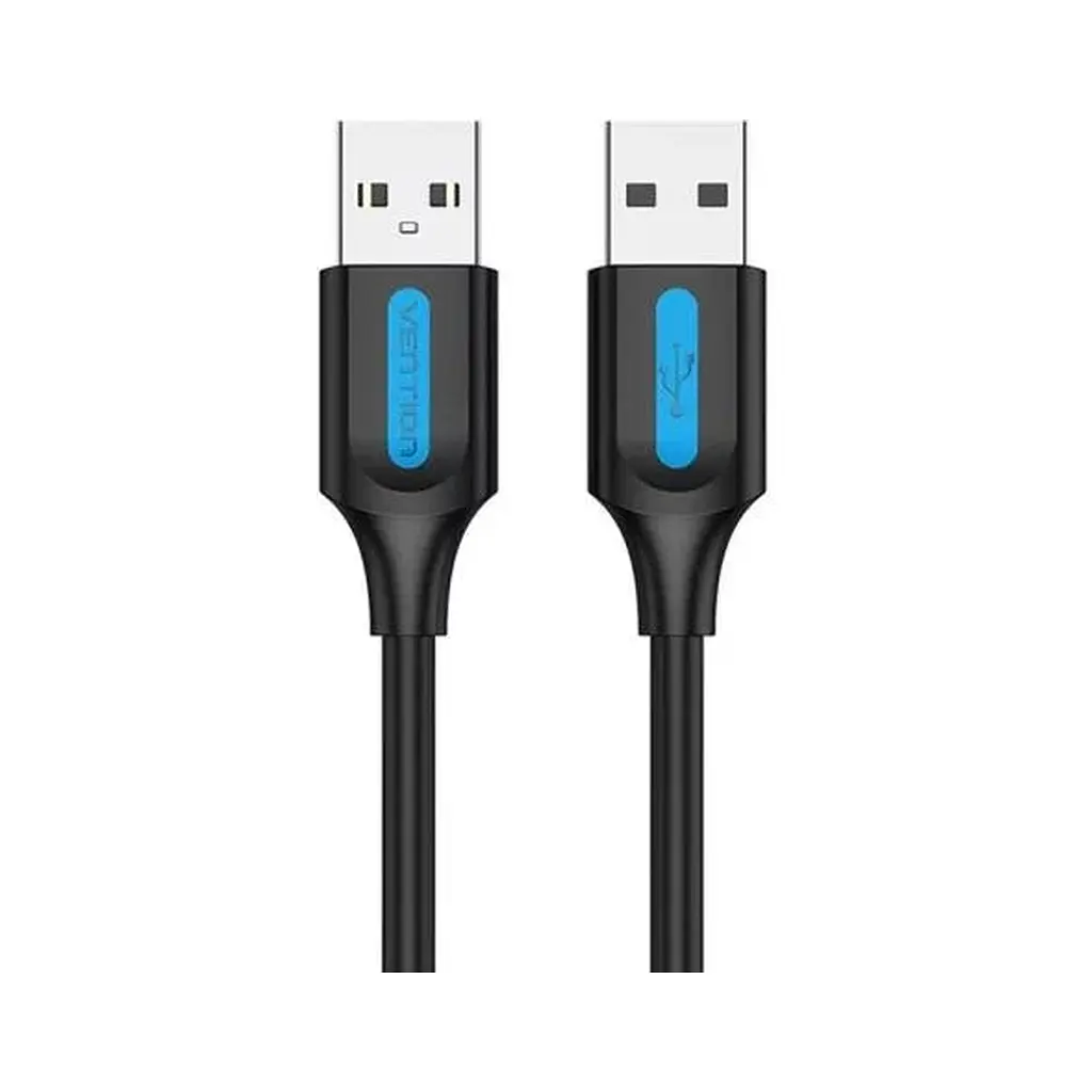 Дата кабель USB 2.0 AM/AM 1.0m black Vention (COJBF) - фото 2